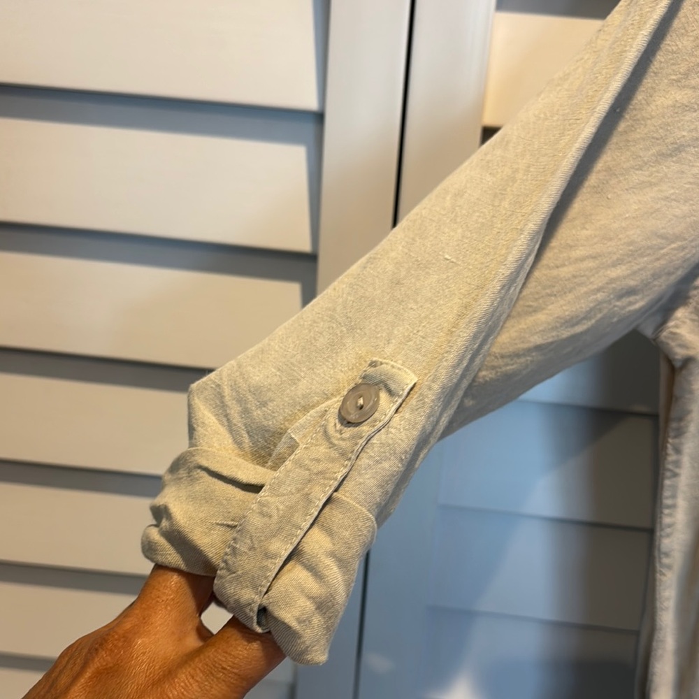 Young Fabulous & Broke Tan Jumpsuit with adjustable Waist, Linen/Rayon blend. - Picture 4 of 13
